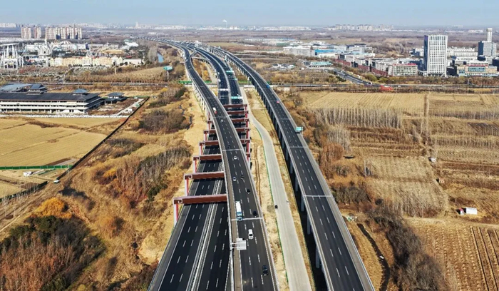 齐济项目俯瞰视角 山东路桥集团供图