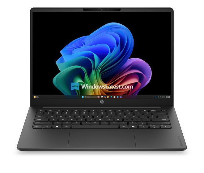 CES 2026 上的 HP OmniBook 3 14 采用 MicaSilver 设计。图源：WindowsLatest.com