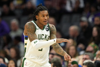 利刃穿心！小凯文·波特直插内线 起飞滑翔单手劈扣