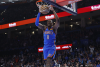 神兵天降！雷霆三分不中 杰伦威垂直上升炸裂补扣