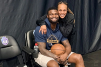 锡安随队客战迈阿密 赛前一天前往Unrivaled联赛探班并进行训练