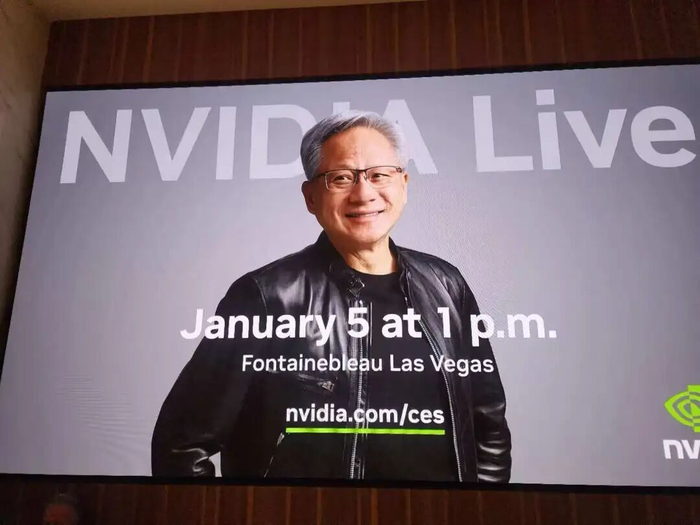 黄仁勋演讲海报 图片来源：每经记者 杨卉 摄