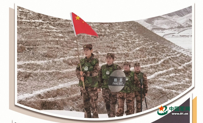 　　塞依卡娜（前）踏上巡边路。马玉杰摄