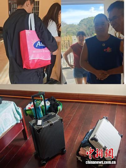 当地时间1月3日，聂均常家中接待多位住在爆炸点附近的侨胞暂避。受访者供图