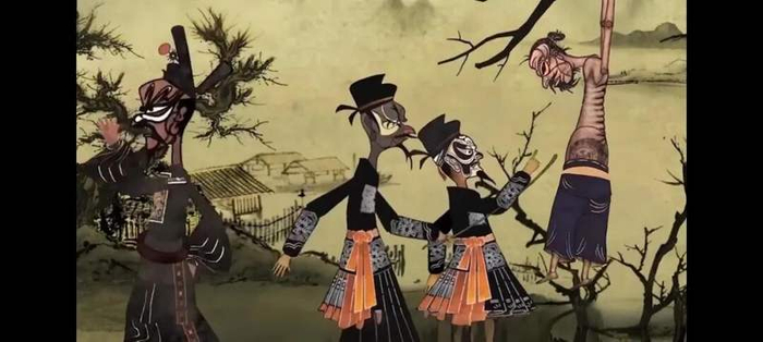 《桃花源记》动画截图。