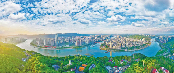 宜宾三江口。（兰峰 摄）