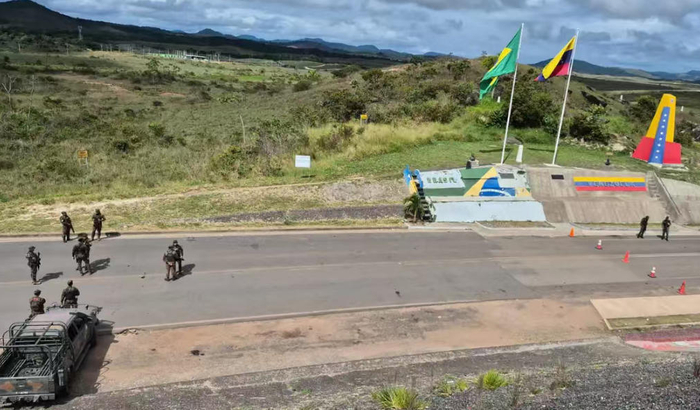 △巴西与委内瑞拉边境城市帕卡赖马入口处（资料图）