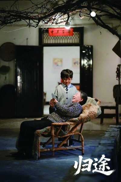 微短剧《归途》在江宁乡村取景。 受访者供图