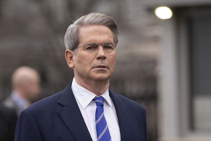 △美國財政部部長貝森特（資料圖）