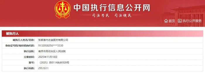 （截图来自中国执行信息公开网）