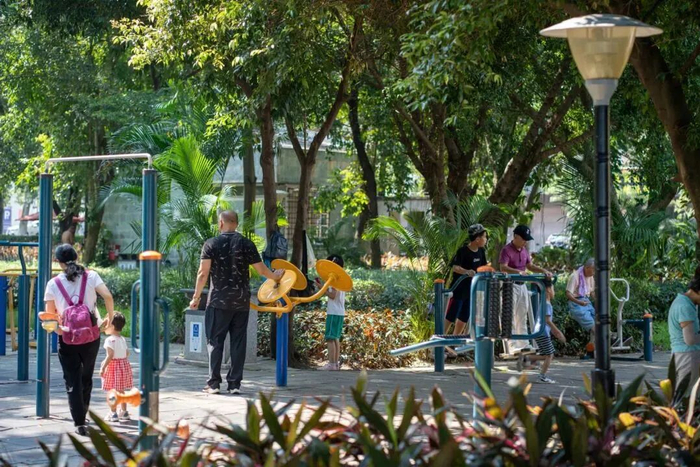 伴月湖社区体育公园。图源：肇庆发布