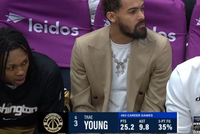 已经到了！特雷·杨替补席观战新东家奇才与鹈鹕比赛