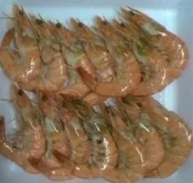 △80摄氏度加热120秒再冷藏7天后虾的黑变情况