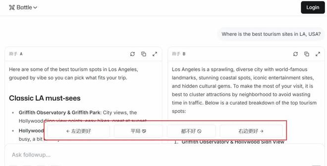 图：Chatbot Arena界面