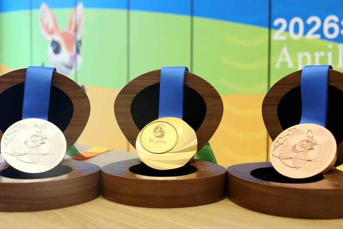 三亞亞沙會(huì)獎(jiǎng)牌。圖源：三亞亞沙會(huì)官網(wǎng)