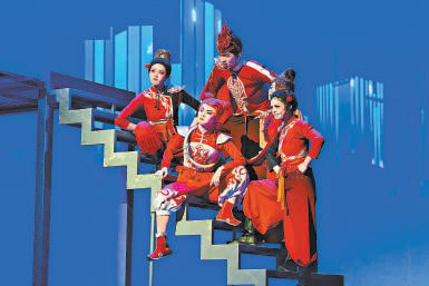 　　北京儿艺《哪吒大战海龙王》上演。 本报记者 方非摄
