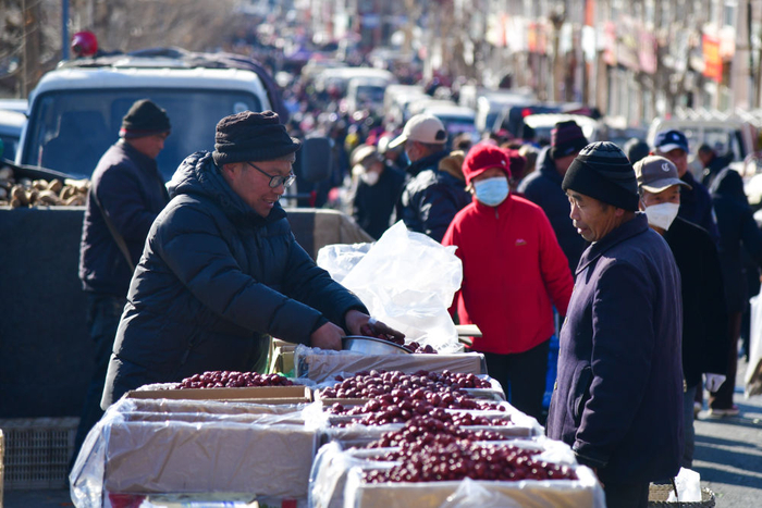 山东淄博石马镇大集 朱峥 摄
