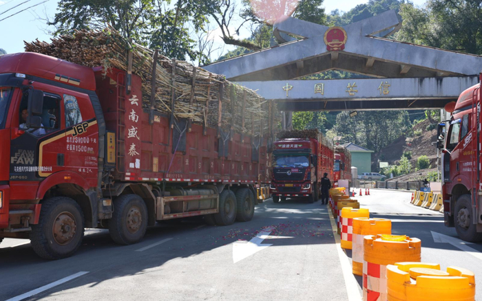 ▲孟連口岸芒信通道客貨兩旺。
