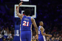 火力凶猛！76人首节全队17中14砍45分&amp;领先猛龙17分 三分8中7