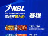 NBL常规赛第九轮首日战罢 今天将进行四场比赛！