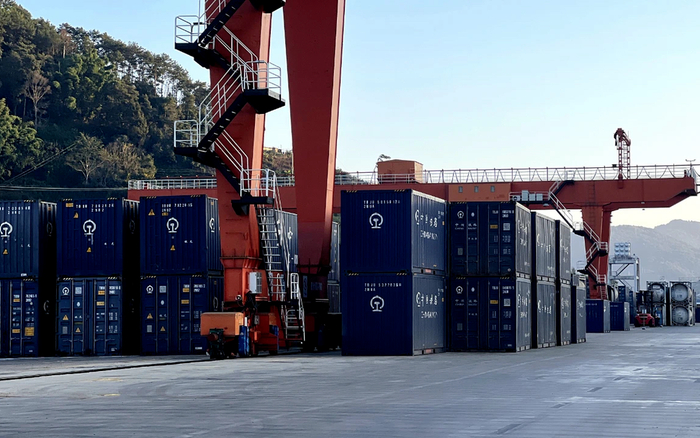 ▲中老鐵路寧洱貨運站。