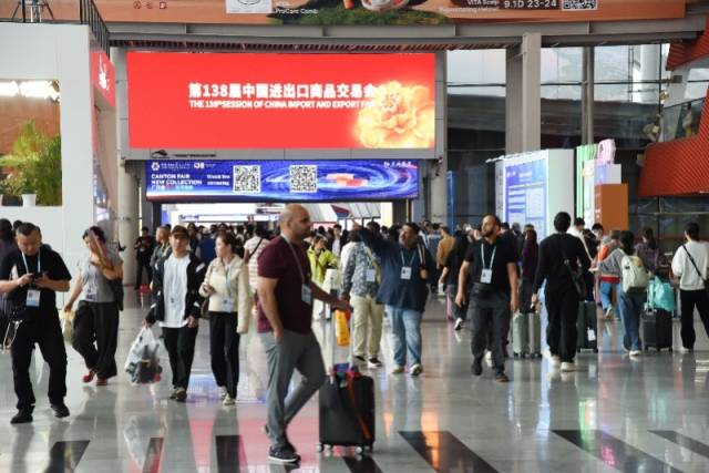 第138屆廣交會(huì)現(xiàn)場(chǎng)。新華社發(fā)