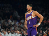 场均25.2分4.1板！明天太阳客战活塞 布克因左脚踝扭伤出战成疑