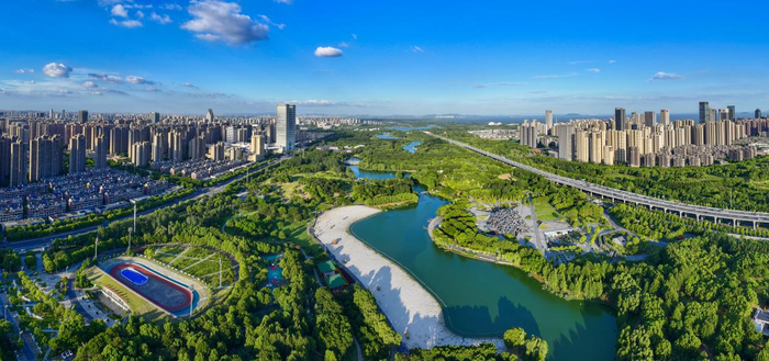 塘西河公園。包河區(qū)委宣傳部供圖