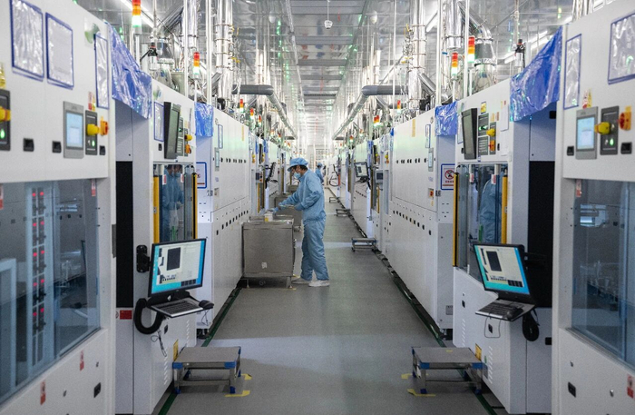 中潤年產(chǎn)8GW高效光伏電池項(xiàng)目（二期）。盧志永攝