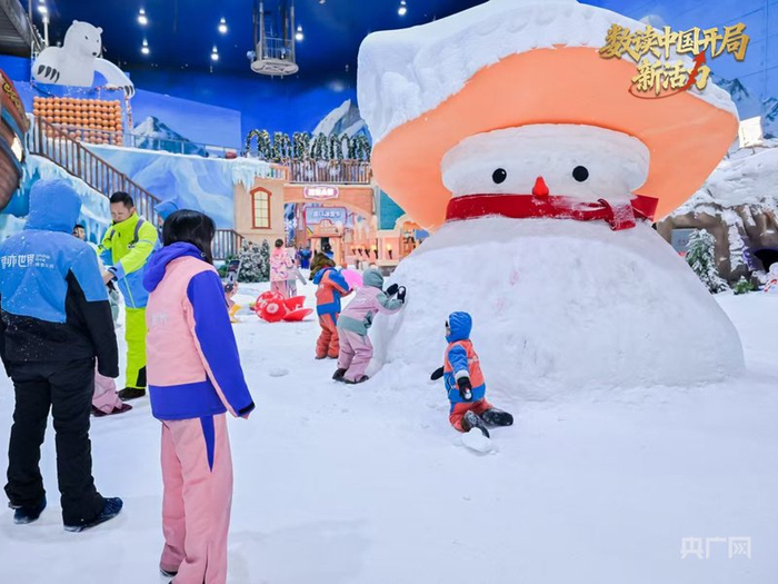 娛雪區(qū)內(nèi)場景搭建（央廣網(wǎng)發(fā) 受訪者供圖）