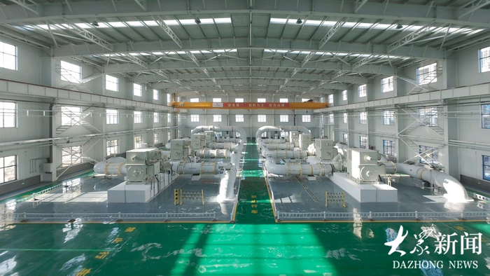 聊熱入濟(jì)北線B4中繼泵站內(nèi)景