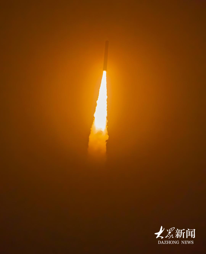 谷神星一號海射型（遙七）運載火箭發(fā)射。攝影 聶東磊