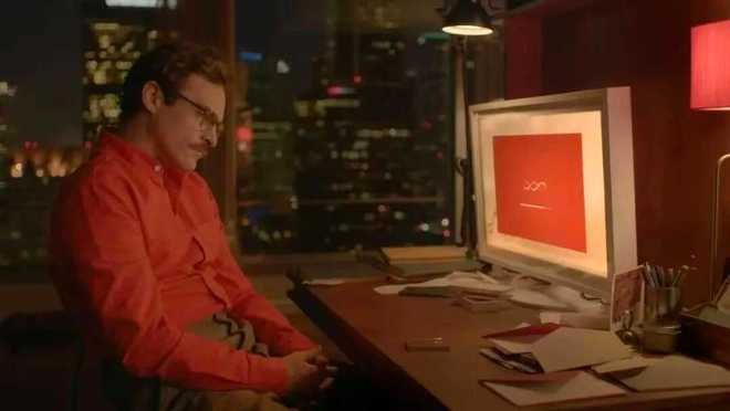 AI成为人类社会最受关注的话题后，AI PC也应运而生。（图/《她》）