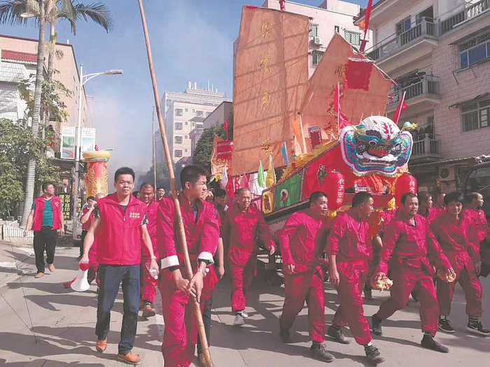 鴻漸村“送王船”巡境儀式 （資料圖片）