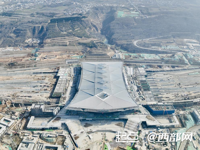 西安東站全面進入站房裝飾裝修施工階段