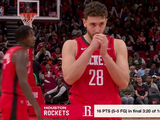 及时调整！火箭首节最后3分20秒5中5拿到16分 迅速迫近比分