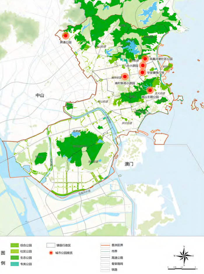 ▲城市公园提质规划图