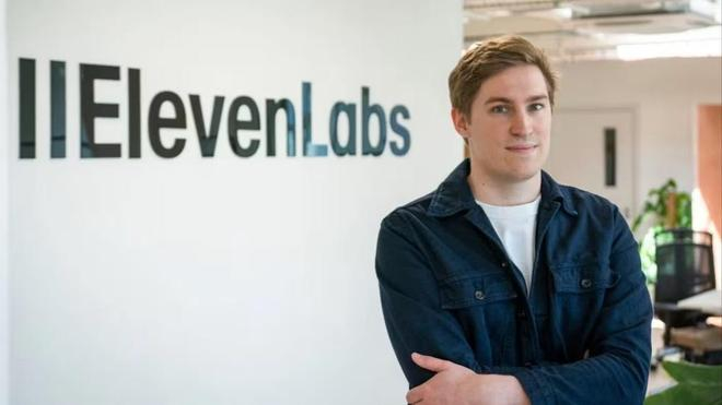 ▲ElevenLabs的联合创始人兼CEO Mati Staniszewski（图源：金融时报）