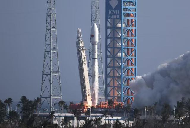 卫星互联网低轨19组卫星发射现场。（受访者供图）