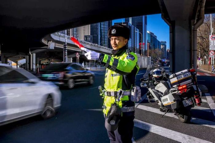 2025年，首都交警铁骑累计出警18.1万次，处理警情21.5万起。北京交警供图