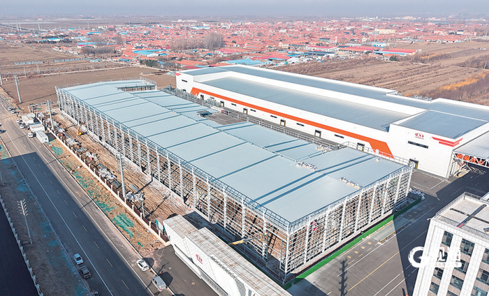 青岛融德航空食品生产项目二期（前）主体完工。