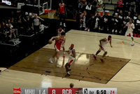 半节已得6分！队友出手不中 杨瀚森机警拿到前场板补扣建功