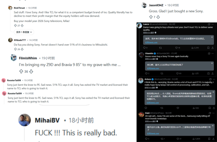 ▲相关评论截图（图源：Reddit、X）