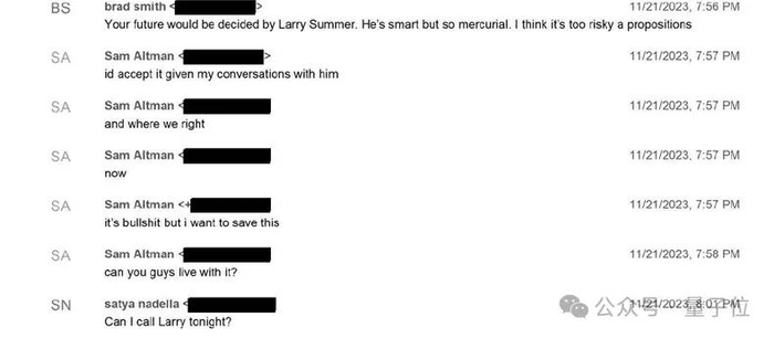由此可见，虽然微软当时还没有OpenAI的董事会席位，但私底下，却可以决定OpenAI的重大决策。
