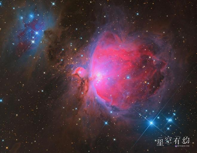 　　猎户座大星云。（何骏摄 南京天文爱好者协会供图）