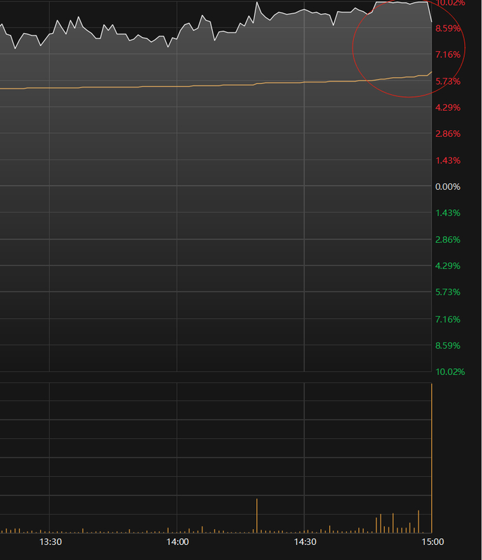 2022年10月31日华森制药尾盘突现跳水