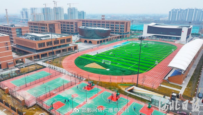 1月25日拍摄的石家庄二中铭德校区。该校区于2025年8月底投用。河北日报记者史晟全摄