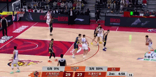 外线开炮！天津三分3连击 打出13-4攻击波反超广东