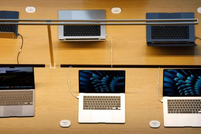 ▲MacBook Air电脑（图源：彭博社）