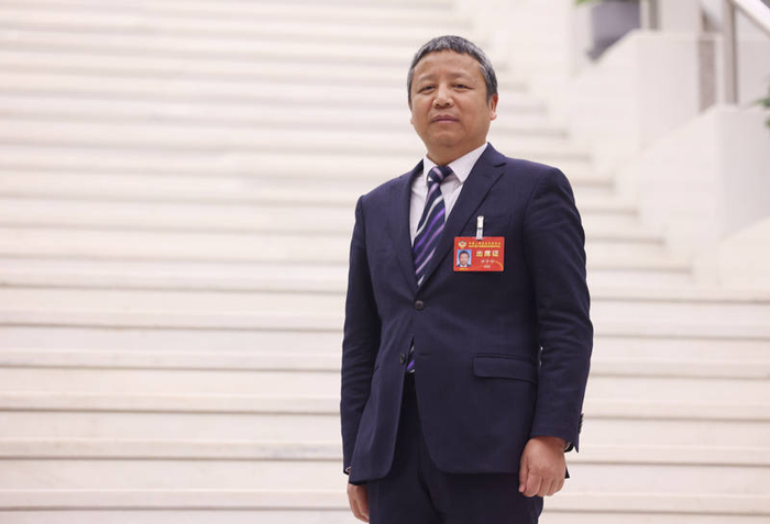 北京市政协委员、首都经济贸易大学工商管理学院院长柳学信。新京报记者 李木易 摄